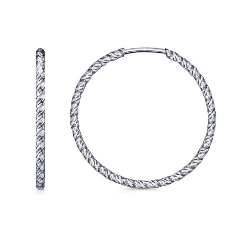 Серебряные cерьги конго