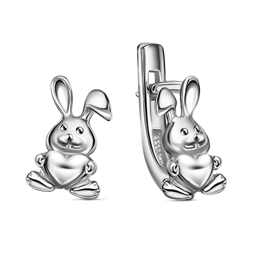 Серебряные cерьги классические