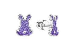 Серебряные cерьги пусеты (гвоздики) с эмалью