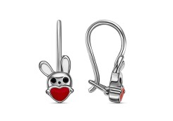 Серебряные cерьги классические с эмалью