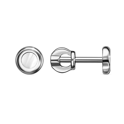 Серебряные cерьги пусеты (гвоздики) с эмалью