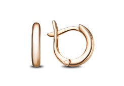 Серебряные cерьги классические с позолотой