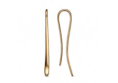 Серебряные cерьги классические с позолотой