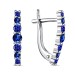 Серебряные cерьги с фианитом