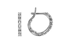 Серебряные cерьги с фианитом