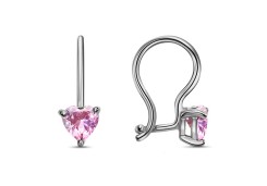 Серебряные cерьги с фианитом