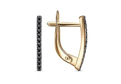 Серебряные cерьги с фианитом