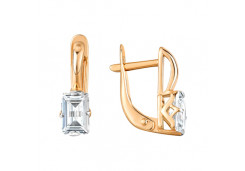 Серебряные cерьги с фианитом