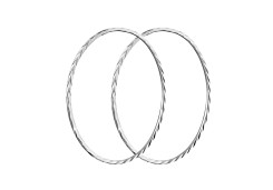 Серебряные cерьги конго