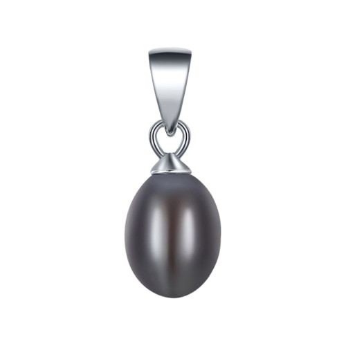 Серебряная подвеска с жемчугом
