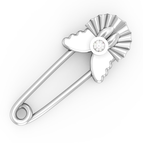 Сувенир из серебра с фианитом