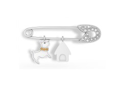 Сувенир из серебра с фианитом