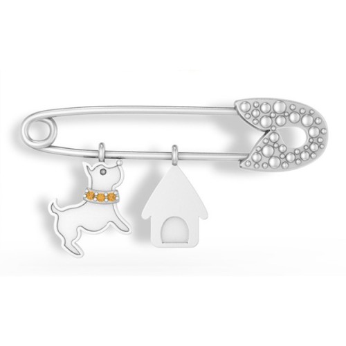 Сувенир из серебра с фианитом