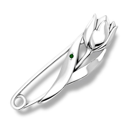 Сувенир из серебра с фианитом