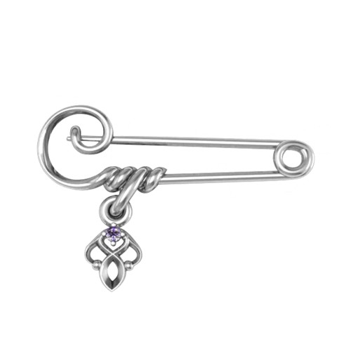 Сувенир из серебра с фианитом