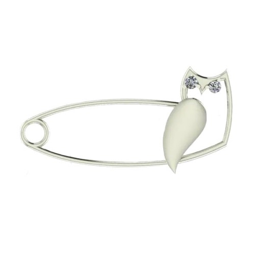 Сувенир из серебра с фианитом