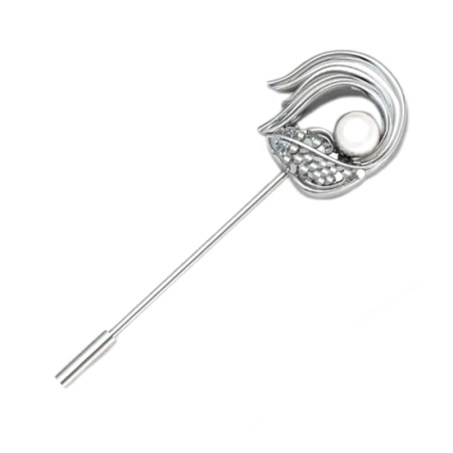 Сувенир из серебра с жемчугом