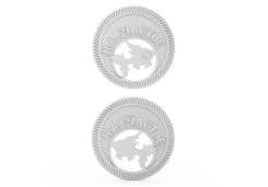 Сувенир из серебра с фианитом