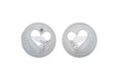 Сувенир из серебра с фианитом