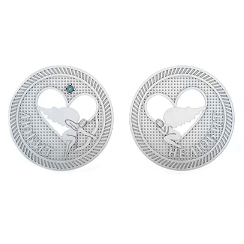 Сувенир из серебра с фианитом