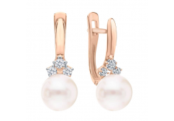 Золотые cерьги с жемчугом