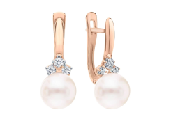 Золотые cерьги с жемчугом