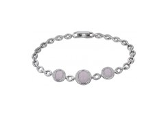 Серебряный браслет с кварцем