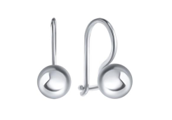 Серебряные cерьги классические