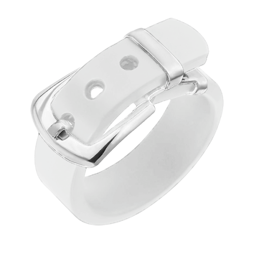 Серебряное кольцо с каучуком