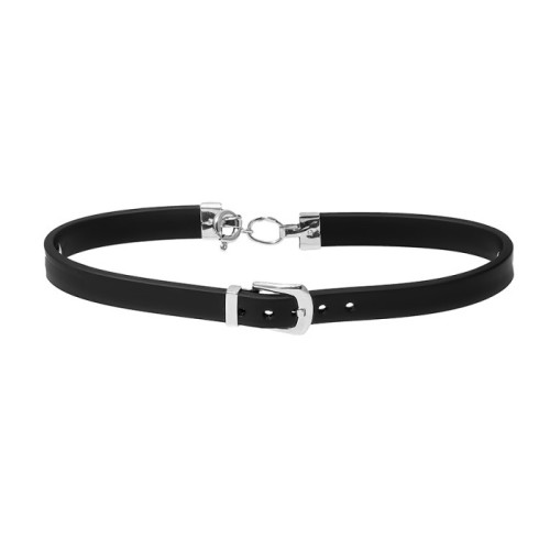 Серебряный браслет с каучуком