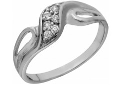 Серебряное кольцо с фианитом