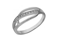 Серебряное кольцо с фианитом