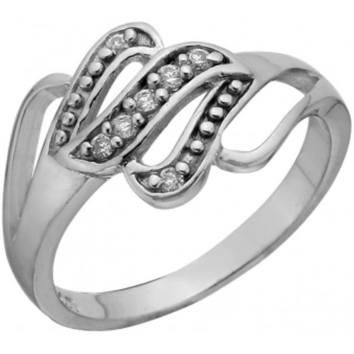 Серебряное кольцо с фианитом