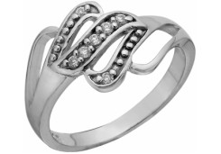 Серебряное кольцо с фианитом