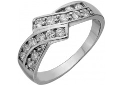 Серебряное кольцо с фианитом