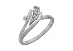 Серебряное кольцо с фианитом