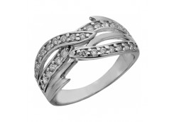 Серебряное кольцо с фианитом