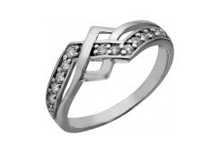 Серебряное кольцо с фианитом