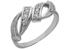 Серебряное кольцо с фианитом