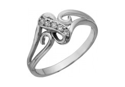 Серебряное кольцо с фианитом