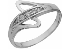 Серебряное кольцо с фианитом