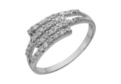 Серебряное кольцо с фианитом