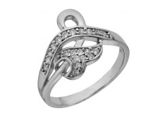 Серебряное кольцо с фианитом