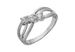 Серебряное кольцо с фианитом