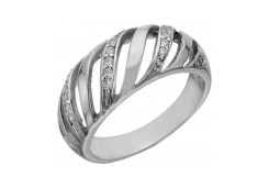 Серебряное кольцо с фианитом