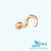 Серьга д/пирсинга из золота 