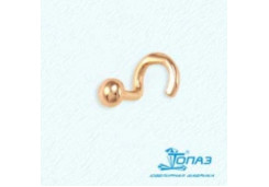 Серьга для пирсинга из золота 
