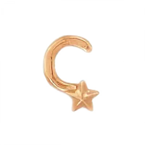 Серьга для пирсинга из золота 