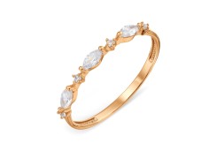 Золотое кольцо с фианитом