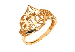 Золотое кольцо с бриллиантом